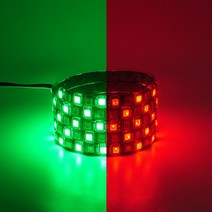 12V 차량용 플랙시블 LED바 6cm 4컬러 2WAY 모듈추가구매 매장 실내 실외 가정 인테리어 LED 무드조명, 검띠PCB 기본연결 발송, 12V 2WAY 브레이크숨쉬기 모듈포함, 화이트-핑크