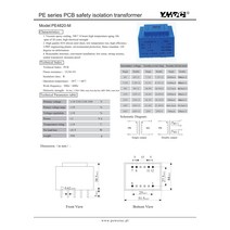 에폭시 캡슐 PCB 용접 절연 변압기 전원 12VA 입력 230V 출력 15V 50-60Hz