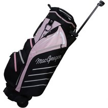MacGrEGOr 맥그리거 골프 VIP 여성용 카트 가방 바퀴/손잡이 내장 14방향 분배기, Black/Pink