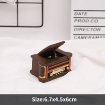 레트로 타자기 복고 빈티지 카페소품 감성 아날로그 레트로 가구 입상 미니 피아노 전화 타자기 모델 인형, 한개옵션2, 02 player, 한개옵션1