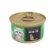 희동이네 고양이 간식캔 프리미엄 골드런치 캔 80gx24개 택1 부드러운 면역력 강화 반려묘 통조림 습식 캔, 24개, 80g, 헤어볼전용