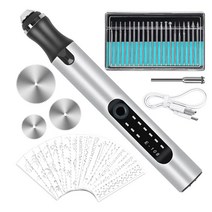 DIY 아트용 마이크로 무선 조각 도구 USB 충전식 에칭 펜 전기 키트, 보여진 바와 같이, 하나, 한개옵션0