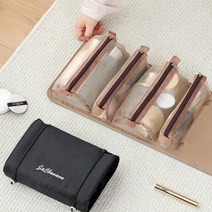 화장품파우치 메이크업 여행용 미니파우치 분홍