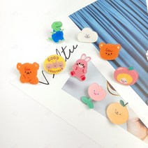 귀여운 아크릴 애니멀 캐릭터 버클 브로치 아이 초등학생 브로치 배찌 옷핀 뱃지 선물