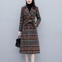 잔체크 카라 코트 A 403