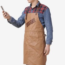 공방 작업 목공 바리스타 주방 캔버스 미술 앞치마, 다크퍼플, 본상품선택