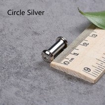 다기능 휴대 M4 나이프 핸들 볼트 리벳 스케일 나사 10 개 DIY 제작 재료 패스너 너트 플랫 육각 헤드, 06 10pcs Circle silver