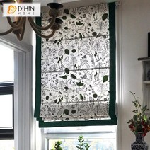 로만쉐이드 블라인드 커튼 버티칼블라인드 천연 목화 패브릭 창 치료 블랙 아웃 로마 그늘 사용자 정의 블
