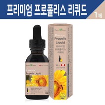프리미엄 프로폴리스 리퀴드 액상형 영양제 먹는 비프로폴리스 원액 추출물 구강 항균 고함량 플라보노이드 건강기능식품 캐나다, 프리미엄 프로폴리스 액상 리퀴드 30ml, 1개