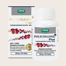 호주 네이쳐스탑 사탕수수 폴리코사놀 Policosanol 20mg 180정 (6개월분), 1개