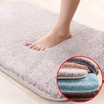 극세사 장모 발매트, 고급형 발매트-그레이