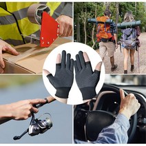 택배 포장작업 미끄럼방지 절개 반장갑12p 밀착착용 공업장갑 신축성 통기성 그립감 목공