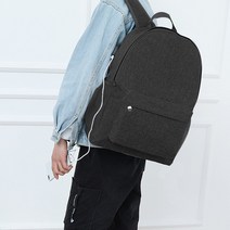 캐주얼 USB충전 노트북 백팩 데일리 대학생가방 _