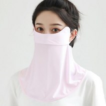 [바보사랑] 여자 레저 스포츠 쿨 햇빛 차단 얼굴 가리개[트윈스파파], 상세 설명 참조, 선택1:블루 / 선택2:블랙