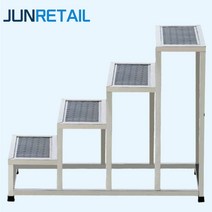 준리테일 계단발판 계단식발판 철제 작업 안전 발판사다리, 4단 계단발판(판매자문의)