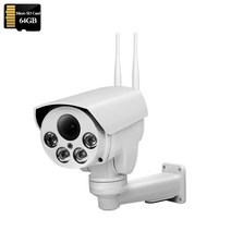 열화상카메라 적외선카메라 적외선 무선 보안 IP 와이파이 PTZ 자동 줌 SD 카드 사람 감지 IR Sonyimx335 HD 3G 4G SIM, 없음, 57.5MP-4G(M-AO)-64GB - EU 플러그-