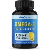 오메가 3 피쉬 오일 | 고효능 트리플 스트렝스 | 2 000mg 이상의 오메가-3 지방산 | EPA 1 200mg 이상 + DHA 800mg 이상 | 베스트 에센셜 /Fish Oil, 0-120 Count (Pack of 1)