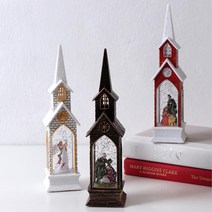 뾰족한 집모양 아기예수 천사 워터볼 반짝이 스노우볼, W(천사)
