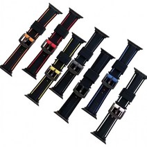 투톤 38MM SS052 스포티 스트랩 스마트워치 워치3, 블루블랙