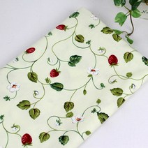 자투리 옥스포드 75151딸기넝쿨 원단