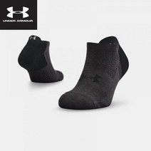 [엔터식스]언더아머 [UNDERARMOUR]언더아머_유니섹스 UA ArmourDry™ 런 노 쇼 삭스 1361164-001.., 블랙@# M