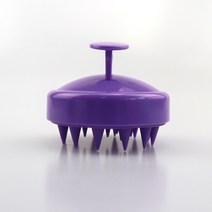 세발기 뜨거운 판매 실리콘 헤어 두피 마사지 샴푸 브러시, 자주색