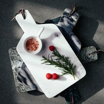 대리석도마 고급 커팅 보드 과일 디저트 플레이팅 집