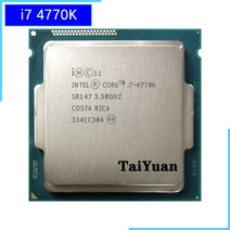 I77700 인텔 코어 i74770K i7 4770 K 3.5 GHz 쿼드 스레드 CPU 프로세서 84W LGA 1150, 한개옵션0