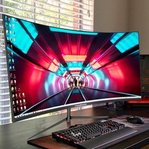 커브 곡선 와이드 스크린 모니터 4K 32인치 게이밍컴퓨터 ips hdmi HD PC방 qhd, 24곡선흰색오리지널1SF익스프레스