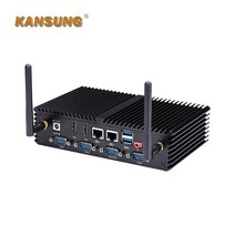 미니PC 컴퓨터 초미니 초소형 산업용 피씨 고성능 미니 서버 조립 데스크탑 K5200UP6 인텔 코어 i5 듀얼 저가 12v 2 Lan 팬리스 PC, [03] 2G RAM 64G SSD, [01] NO WIFI