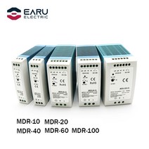 파워서플라이 ac100-240v 입력 미니 딘 레일 스위치 전원 전압 변압기 mdr-10w 20w 40w 60w 100w dc 5v 12v 15v 24v 36v 48v 출력, mdr-40