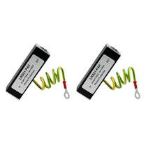 2X Telephone Fax Surge프로 tector Thunder Arrestor RJ11 Kl01-P4H Black ADSL, Photo Color