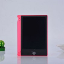 그림 LCD전자칠판 드로잉 전자패드 전자보드 쓰고지우는패드 LCD 4.4 인치 미니 필기 보드, 핑크