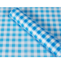 체크유산지인쇄(블루) / 20장 / 도시락케이크포장 / 체크무늬유산지 / 디자인유산지