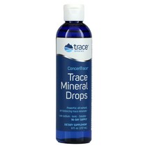 트레이스 미네랄 ConcentTrace 미량미네랄드롭 8 floz 237ml 319032, 4 액상 온스