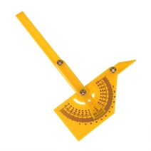 각도계 0-180 도 각도 눈금자 플라스틱 각도기 목공 측정, 한개옵션0