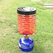화로 가정용 캠핑 불멍 미니 야외 휴대용 가스 히터 스토브 난방 커버 히터 스테인레스 스틸 가스 오븐 버너 스토브 액세서리, 은, 1개