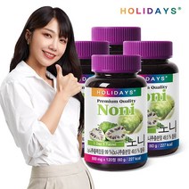 홀리데이즈 노니추출분말 고농축 노니 x 4병, 120정, 4개