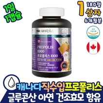 캐나다 직수입 프로폴리스 1000 아연 면역력 높이는 영양제 6달분 글루콘산 아연 건조효모 식약처인증 폴리폴리스 활성산소 제거 보조제 플라보노이드 코스트코 캡슐 알약 효과 효능