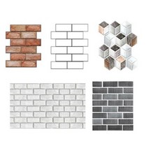 3D입체 파벽돌 시트지 셀프인테리어 스티커 5종, 01파벽돌 레드