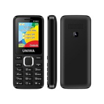 공기계 휴대폰 스마트폰 핸드폰 uniwa e1801 듀얼 심 듀얼 스탠바이 손전등 fm, 영어 키보드, 없음, 검은색