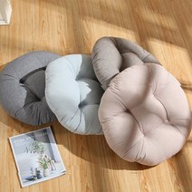 유아방석 두툼한 동그란 키높이방석 수험생 손님 사무실 편한 린넨 푹신한 방석