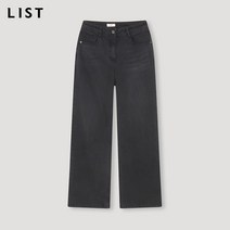 [리스트(LIST)] 스트레치 와이드 데님 팬츠_TSMSLM82560_GR