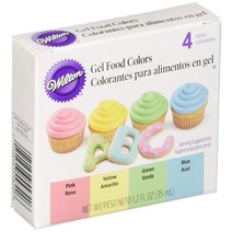 Wilton 젤 푸드 컬러 세트, 4개입