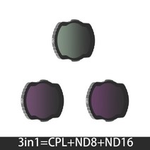 DJI avata용 렌즈 필터 세트 UV PL ND NDPL8/16/32/64 키트 액세서리 드론 카메라 보호기 광학 유리, 3in1 Mix