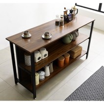 원룸용 폭좁은 2단 선반 아일랜드식탁(90cm 2컬러) 예쁜 아파트 보조 넓은, 900_홈바_아카시아
