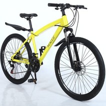 mtb자전거 24인치 산악 주니어 접이 입문용자전거 새로운 패션 21 24 속도 비치 크루저 남녀 공용 산악 자, 02 YELLOW_03 27