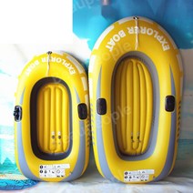 2인용 풍선 여름 낚시 캠핑 여행 고무 보트 pvc 카약 튼튼하고 안전한 3가지 색상 카누 보트, 이중 튜브 농축 녹색 3인용 보트(패들 한 쌍 +