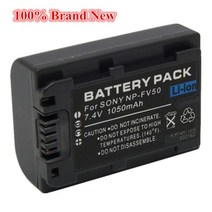 050mah 00% 새 교체 카메라 배터리 소니 HDR-PJ675 HDR-CX450 NP-FV30 HDR-XR550/E, 한개옵션0