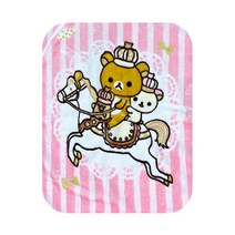 무릎담요 극세사 백마탄 곰 핑크 대형 블랭킷 차량용담요 판촉 기념 답례품 이불